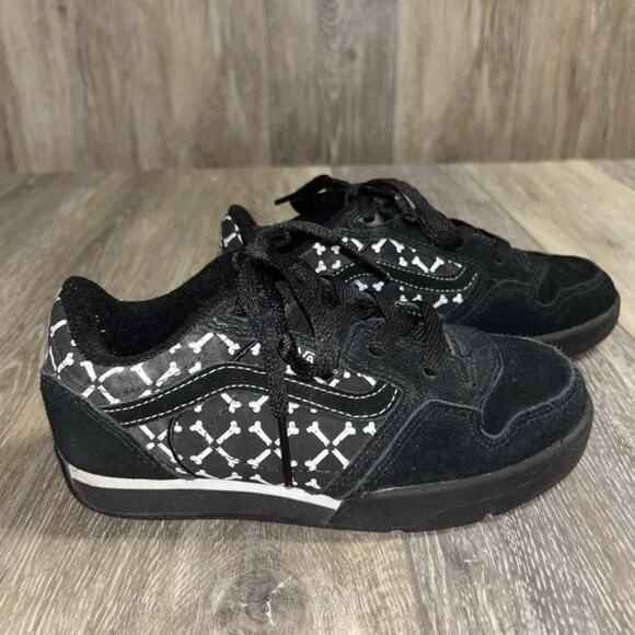 Vans Rowley XLT Elite LS Youth US Size 1.5Y Black Red White Bones Skate Shoes - Picture 1 of 10